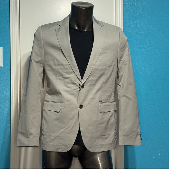 Zara Man Gray Blazer Sport Jacket Size 42 NWT - Picture 6 of 16